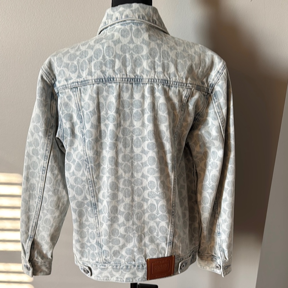 Coach Denim Jacket with Monogram Pattern. Offers welcome - Picture 7 of 8